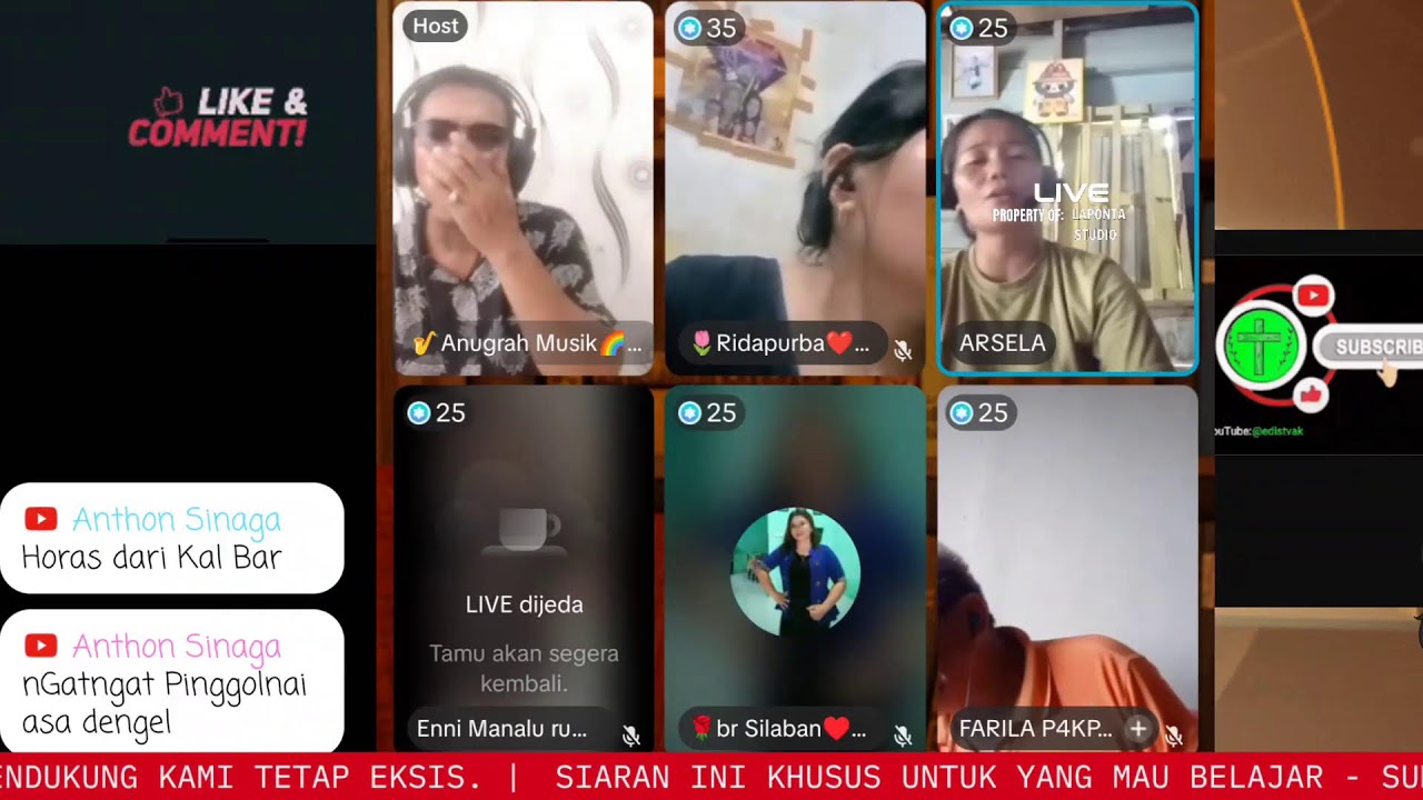 Live Mr EM TV - Menginjil Sambil Lucu lucuan