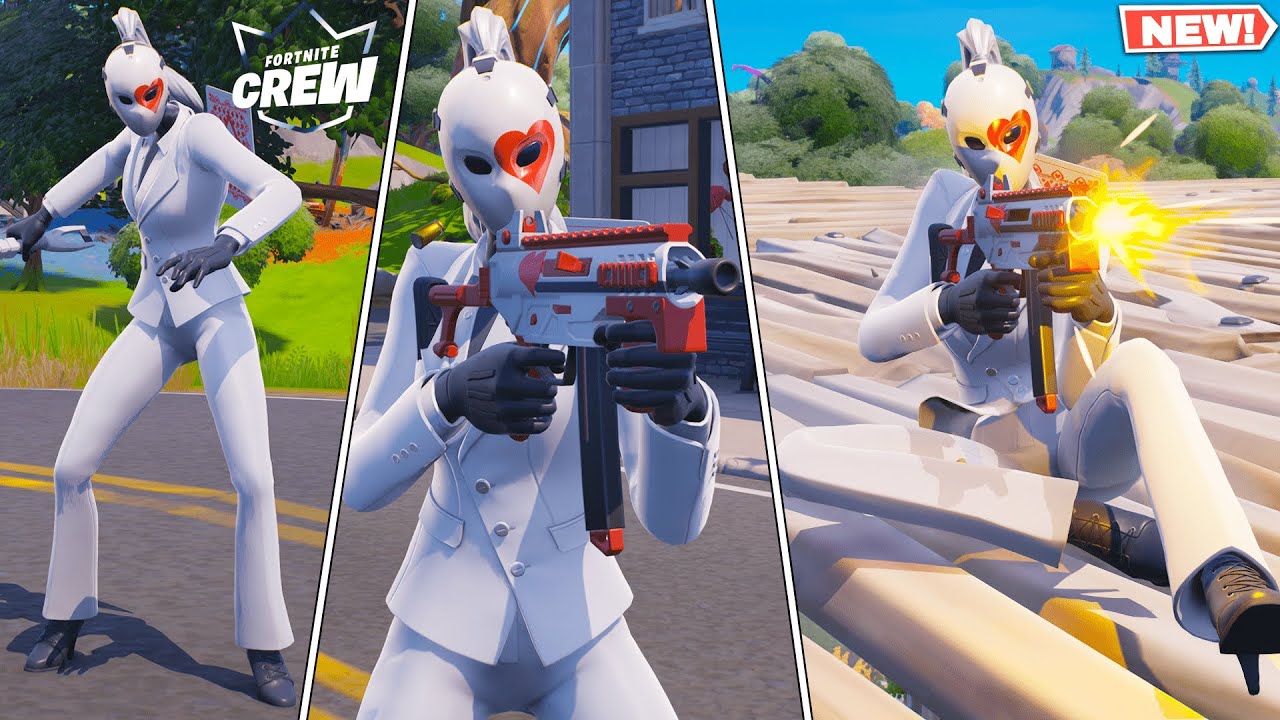 Fortnite Loveless Skin (September 2022 Crew Pack) Gameplay ! (Female
