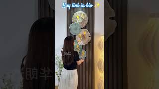 😍Modern LED Wall Clock Decor ✨ Silent Luxury Wall Art for Home#wallclock #homedecor #gadgetsgrove