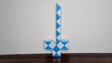 🗡️sword on a snake cube #rubikscube #snakecube #sword