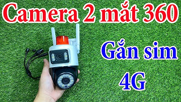 Camera Yoosee 2 Mắt GẮN SIM 4G QUAY ĐÊM Xoay 360 ĐỘ Toàn Cảnh Chuyên Lắp Những Nơi KHÔNG CÓ WIFI