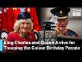 RAW MOMENTS: King Charles and Queen Camilla Arrive for Trooping the Colour Birthday Parade | AC1B