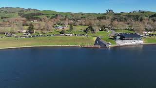 Lake Karapiro venues from the air