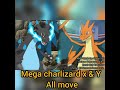Mega charlizard x  y all move  pokemon move gamer