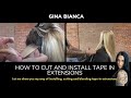 How To Cut and Install Tape In Extensions