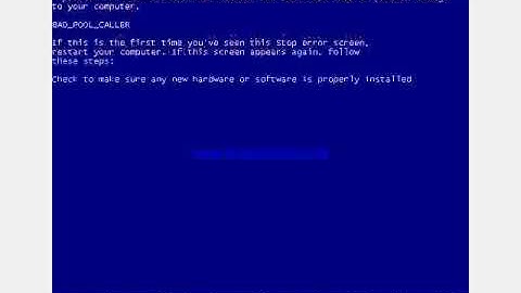 BSOD WINDOWS XP PART 7