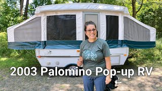 2003 Palomino Yearling Popup RV Camper  Setup, Tour, and Description