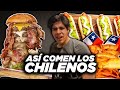 Probando COMIDA CALLEJERA en Chile 🇨🇱 / 😲🇨🇱 ¡Una completa locura! ¿Es Realmente Buena?