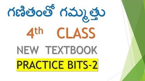 #4th New Mathematics Practice Bits PART 2. #Apdsctextbook#Apdscmathspracticebits#Apmathsbits