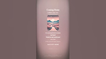 Thumbnail of Coming Home #softsong#song#songlyrics#spotify #writtenbyme#peacefulmusic#recommended. #lyrics #music