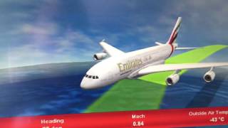 Emirates EK-204 Flight Map JFK to Dubai