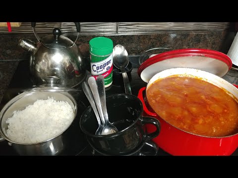 How to make Hearty Chili with Chorizo sausage. Served over white rice!