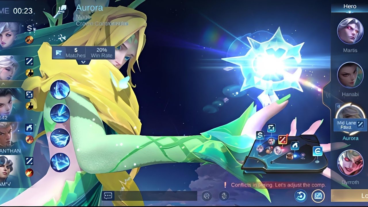 Эта сборка Авроры просто СЛОМАНА😱 Полная комбинация заморозки | Mobile Legends 5v5 