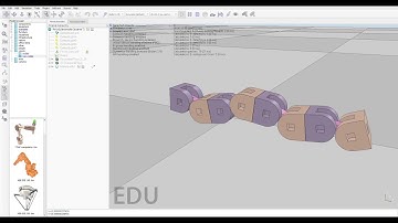 Dtto 4 modules snake simulation on V-REP