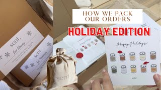 SMALL BUSINESS DIARIES || Packaging our candle orders, how we pack + what we use