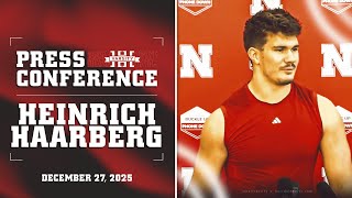 Husker TE Heinrich Haarberg Las Vegas Bowl Media Availability | Nebraska Football Press Conference