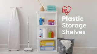 IRIS Plastic Storage Shelves - White (PRS-M3, PRS-M4)