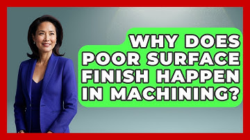 Why Does Poor Surface Finish Happen In Machining? - Mechanical Engineering Explained