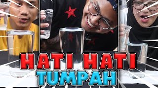 GAK ADA YANG MAU KALAH !! - WATER DROP CUP CHALLENGE !! W/ @IndiraKalistha @AlikkaKalistha