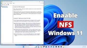 How to Enable NFS on Windows 11