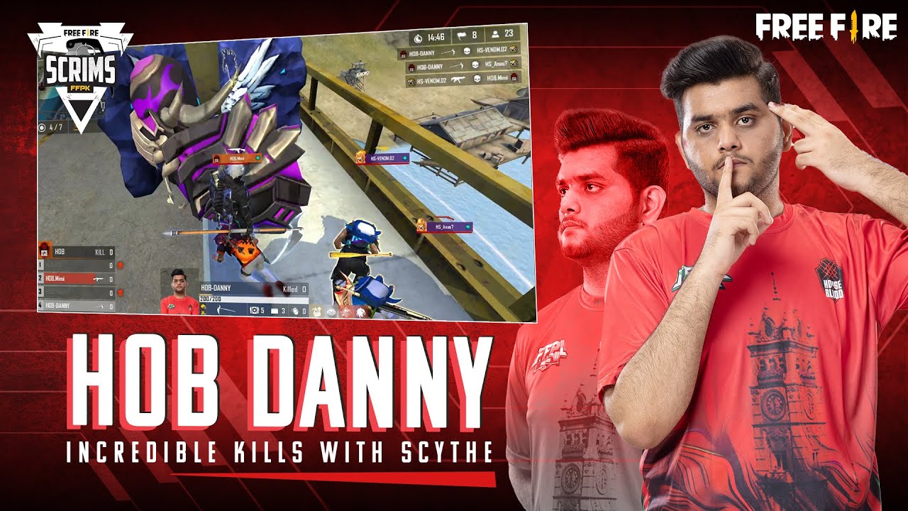 HOB Danny with Incredible Scythe Kills | Top 5 Shots - FFPK Scrims#2