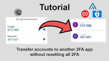 How to transfer from Google Authenticator to another App