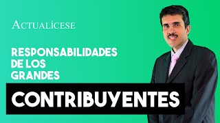 Responsabilidades que deben asumir los grandes contribuyentes al ser señalados por la Dian