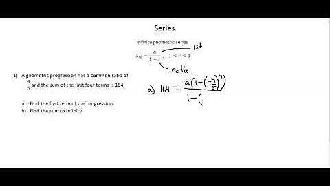 Series: Infinite geometric series