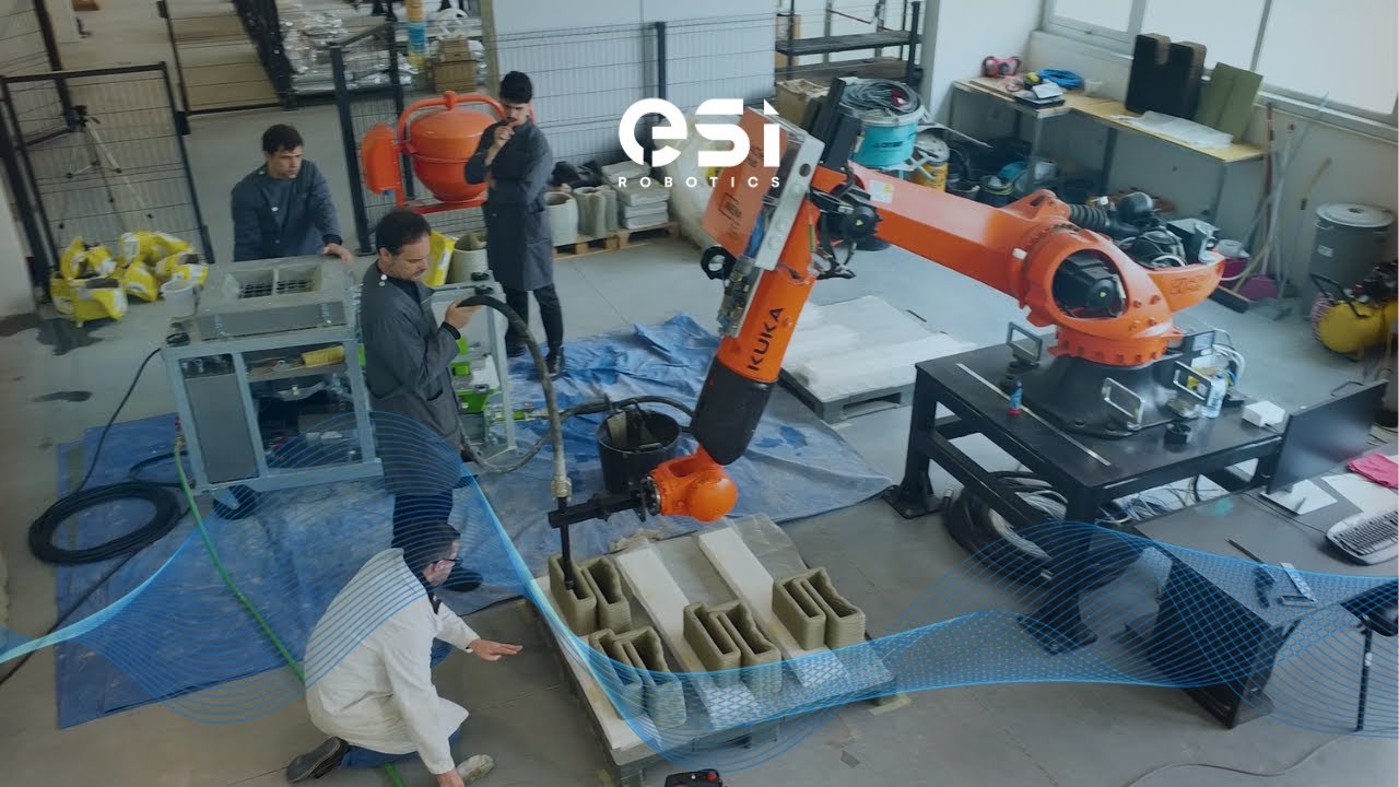 Robotic 3D Printing | ESI Robotics 🚀💙 - YouTube