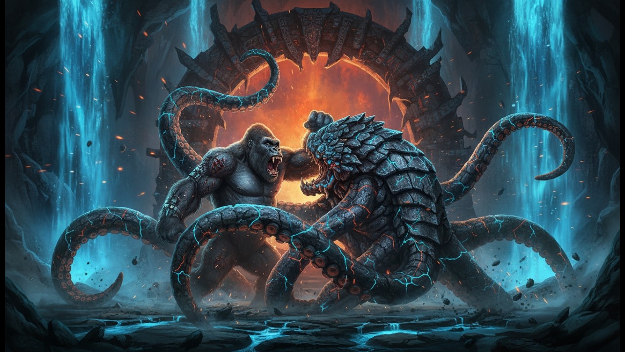 Kong vs Earth Kraken: The Secret of the Hell Gate and the Rise of Abyssus - Full Summary