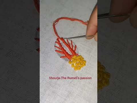 Beautiful embroidery flower
