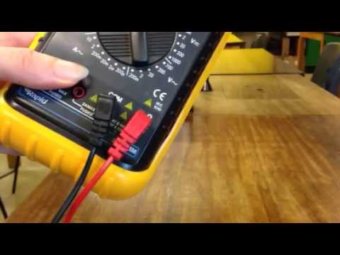 Multi Meter Instructions
