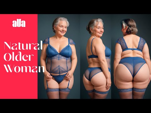 Natural Older Woman Attractively Dressed 💃 Beauty Lingerie Collection by aVa ► 7
