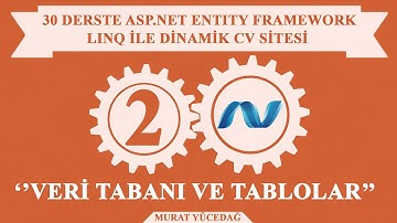 #2 Asp.Net Entity Framework Linq ile Dinamik Cv Sitesi Veri Tabanı ve Tablolar