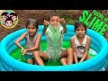 LLENAMOS NUESTRA PISCINA DE SLIME | Guzmancitos