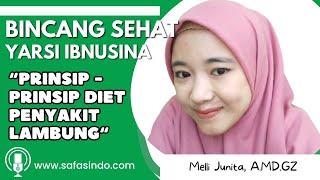 SAMARA SPESIAL RSI IBNU SINA PAYAKUMBUH|PRINSIP - PRINSIP DIET PENYAKIT LAMBUNG| 18/9/23