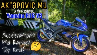 Akrapovic M1 On Yamaha R15 V3  Test Ride  Lanuza Surf 2021
