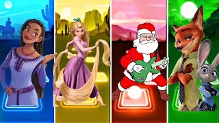 Asha Disney princess 🆚 Princess Rapunzel 🆚 Jangle Bells 🆚 Zootopia 🎶🔥 Who is the best...💥💫