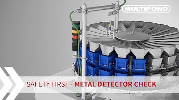Multihead weigher | Process reliability with metal detector check | MULTIPOND