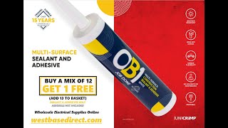 OB1: The No1 Multi-Surface Paintable Sealant & Adhesive for Trade by Unicrimp - Works under Water