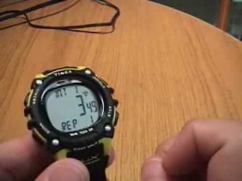 sports watch with interval timer
