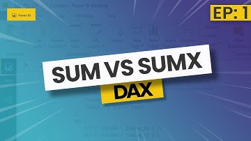 What is SUM & SUMX? - DAX Course: 2021 #1