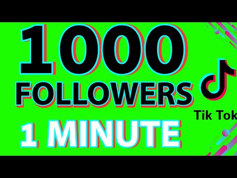 HOW TO GET 1,000 TIKTOK FOLLOWERS IN 1 MINUTE 2024 (New Method!)
