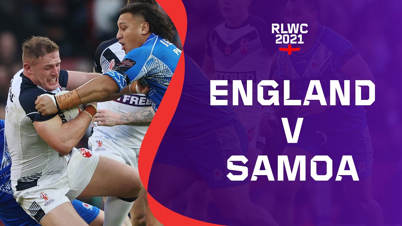 ▷ Mens Rugby League World Cup England Vs Samoa Official