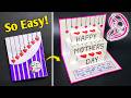 DIY Mother's day greeting card making // Happy Mother's day pop-up card ideas // Mother's day card