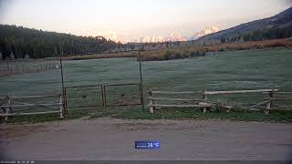 Teton Time Lapse of sunrise view from Turpin Meadow on May 20, 2026