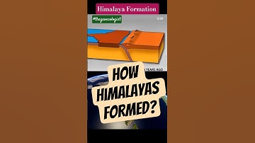 How Himalayas formed #himalayas #thegeoecologist #shorts