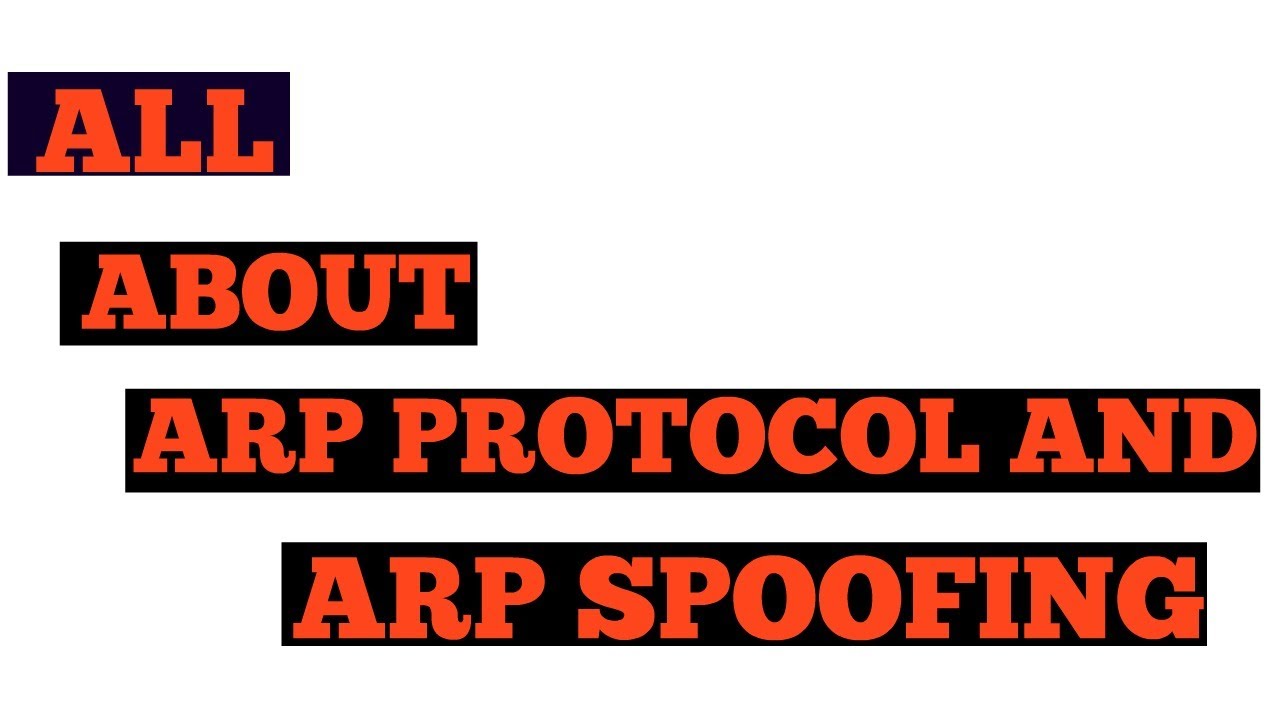 ARP protocol and ARP spoofing(ARP cache poisoning) - YouTube