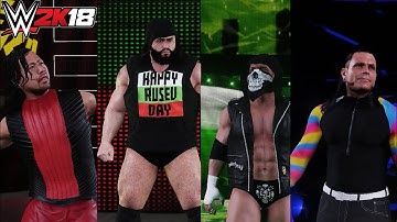 WWE 2K18 : UPDATED ATTIRES ft  RUSEV , TRIPLE H, JEFF HARDY & SHINSUKE NAKAMURA