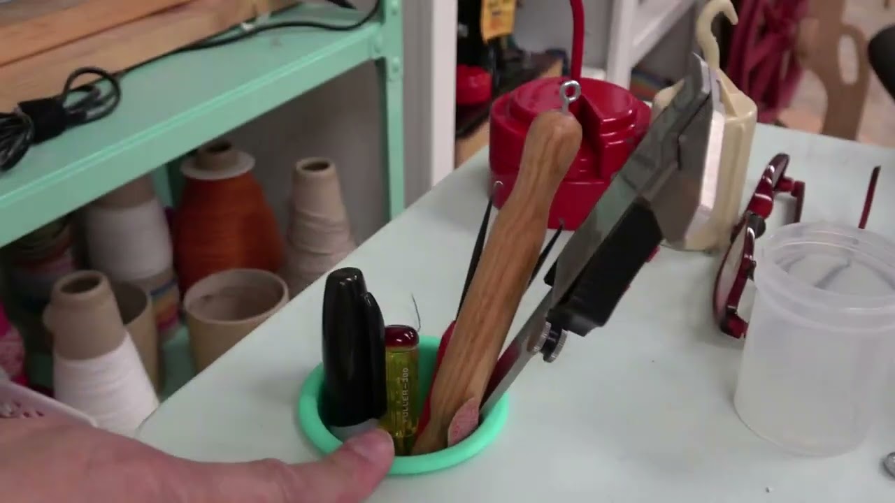 Circular sock knitting machine work table